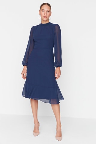 Vestido - Azul-marinho