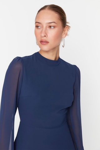 Vestido - Azul-marinho