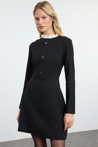 Vestido trapézio - Preto