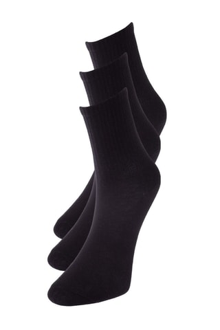 6 pares de meias - Preto e branco