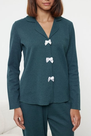 Pijama - Azul-petróleo