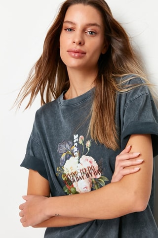 T-shirt oversize - Antracite