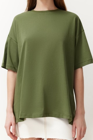 T-shirt oversize - Vert