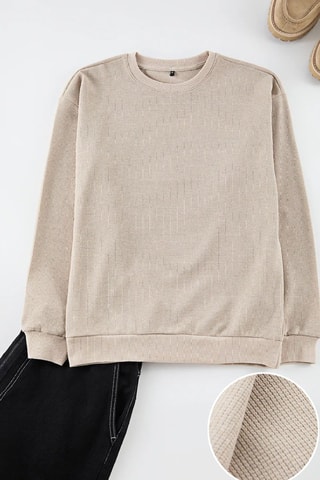 Sweat oversize - Camel