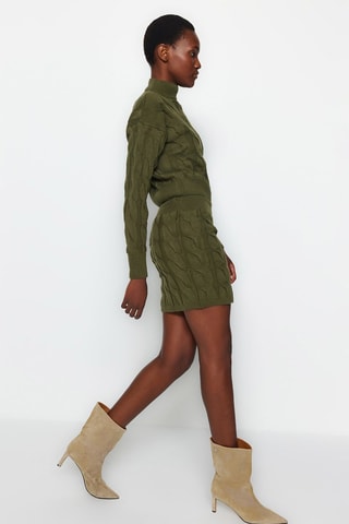 Camisola e saia Caqui