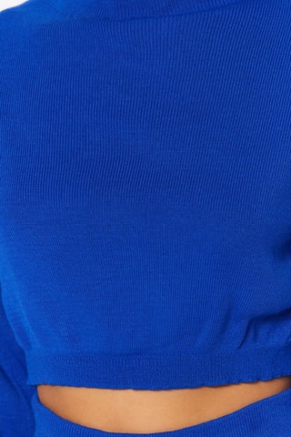 Crop top e calças de treino - Azul-real