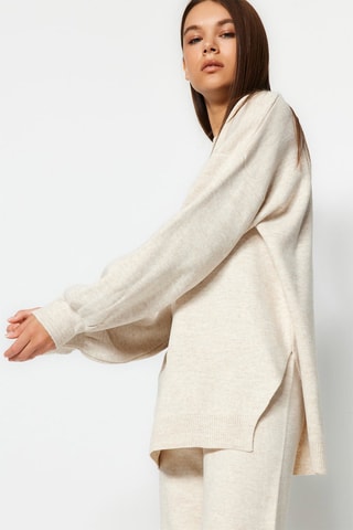 Camisola e calças - Bege