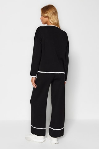 Camisola e calças - Preto