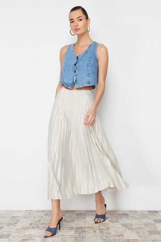 Saia comprida - Bege