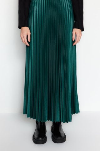 Saia comprida - Verde-esmeralda