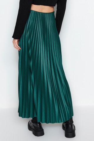 Saia comprida - Verde-esmeralda