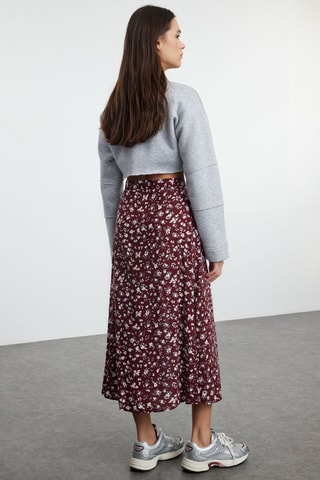 Saia midi - Bordô