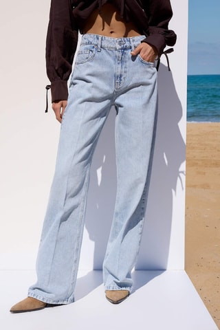 Calças - Azul-claro