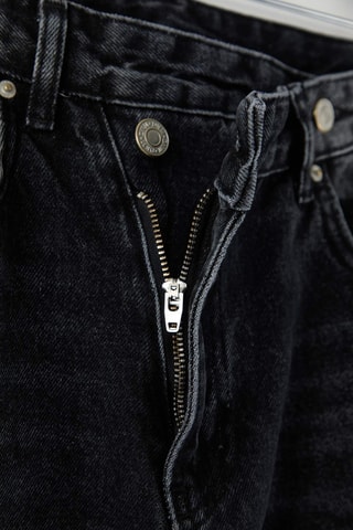 Calças de ganga de cintura alta - Antracite