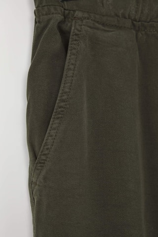 Calças wide legs cintura subida e calças cintura subida - Caqui