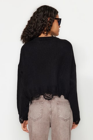 Camisola oversize - Preto