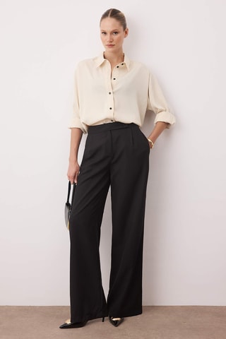 Calças direitas - Preto