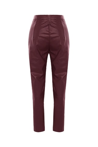 Calças corte cigarro - Bordô