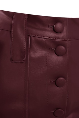 Calças corte cigarro - Bordô