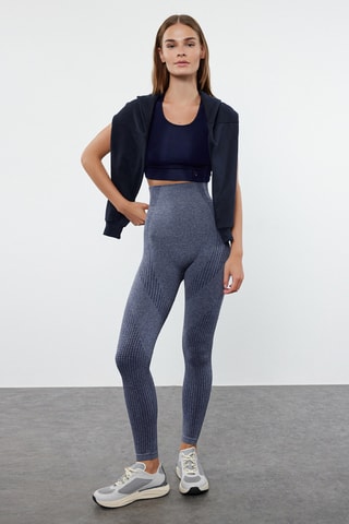 Leggings - Azul-cinza