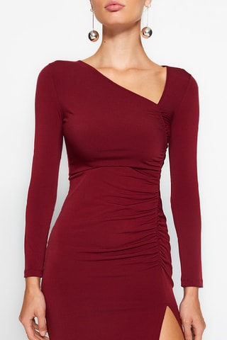 Robe fourreau slim - Bordeaux