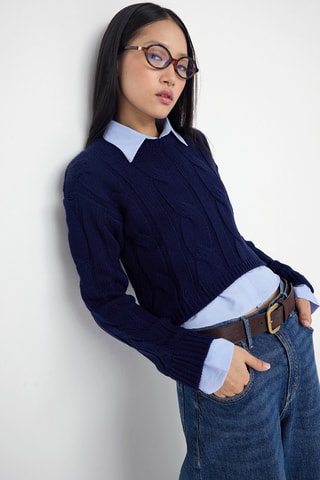 Camisola - Azul-marinho