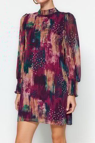 Vestido direito regular - Violeta