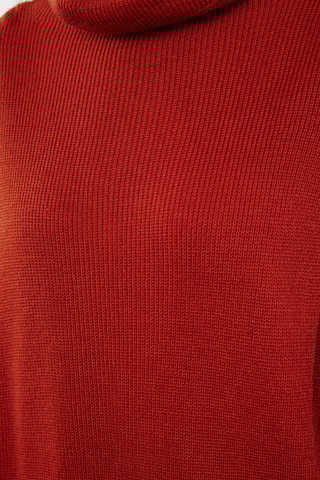 Robe pull oversize - Rouge brique