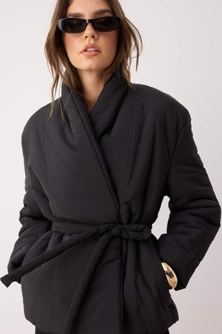 Casaco regular - Preto