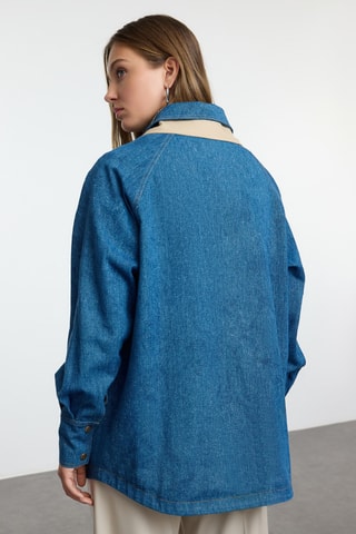 Casaco oversize - Azul