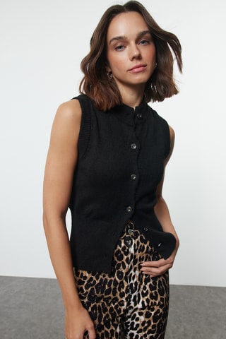 Colete de fato slim - Preto