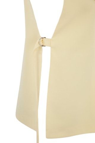 Colete de fato oversize - Amarelo-pálido