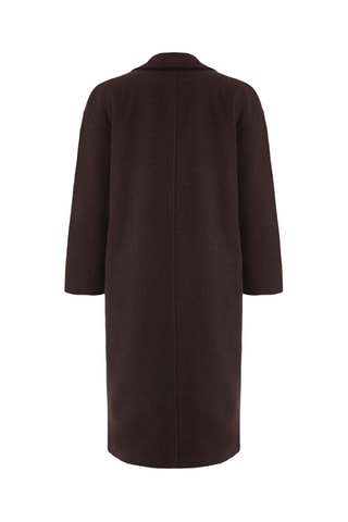 Sobretudo oversize - Castanho-escuro