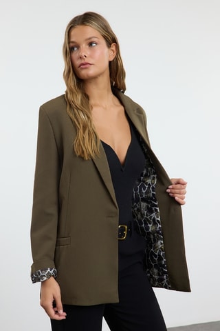 Blazer regular - Caqui