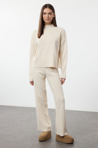 Camisola e calças - Cru