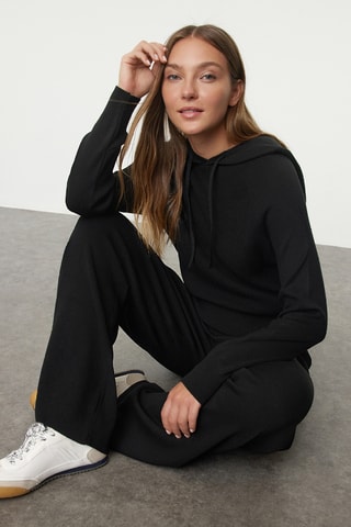 Camisola e calças - Preto