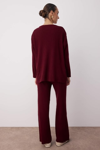 Camisola e calças - Bordô