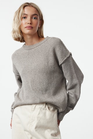 Camisola oversize - Cinzento