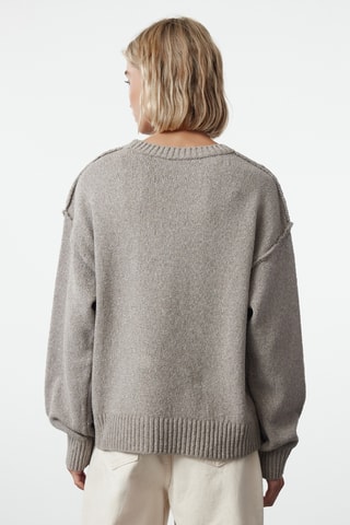 Camisola oversize - Cinzento