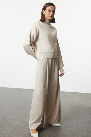 Camisola regular - Bege