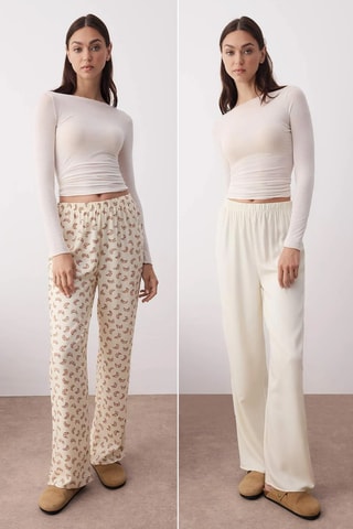 2 partes de pijama - Bege