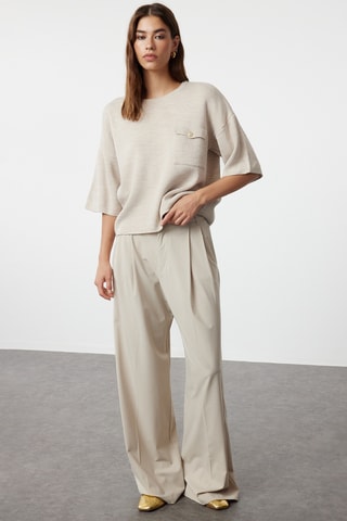 Camisola regular - Bege