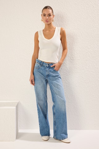 Camisola de alças - Branco