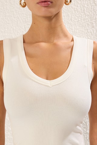 Camisola de alças - Branco