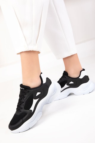 Sapatilhas com plataforma - Preto