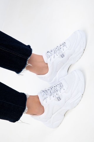 Sapatilhas com plataforma - Branco