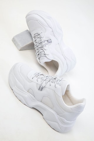 Sapatilhas com plataforma - Branco