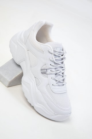 Sapatilhas com plataforma - Branco