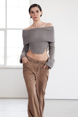 Camisola regular - Cinzento