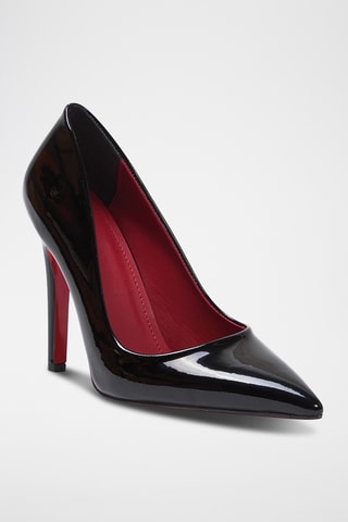 Sapatos de salto envernizados - Preto